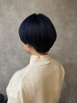 ピュアメンド 梅田(Pure Mend)&nbsp;ネイビーブルーショートボブ