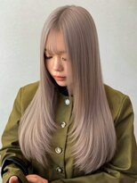 リエンス(RIENS)&nbsp;【RIENS】ピンクベージュ×前髪ストレート