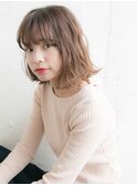 ゆるふわウェーブ 切りっぱなしボブ