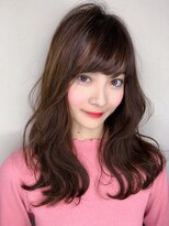 クーエフー(coo et fuu)&nbsp;ルーズな抜け感ミディ 斜めバング【内見 加瑞磨】　大人ウェーブ