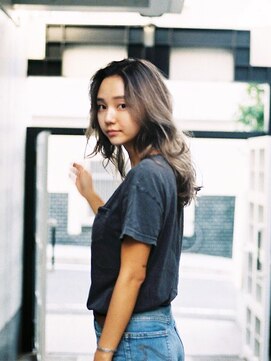 メロウ(MELLOW) 【髪の赤みを消し去る】ブリーチハイライトブルーアッシュ