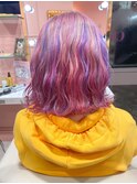 ユニコーンカラー/暖色ユニコーン/ピンク/パープル/オレンジ