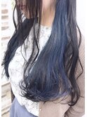 インナースノーブルー♪/インナーカラー/イヤリングカラー