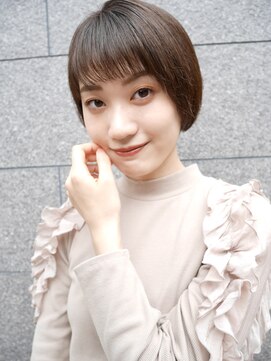 シュシュ(shushu) 大人のくびれショートボブ【有海一生】/シースルー/髪質改善