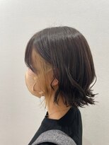フロート 小阪店(float)&nbsp;髪質改善トリートメント_マロンベージュ Aラインボブ かきあげ