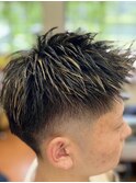 メッシュブリーチ×ツーブロック