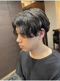 柔らかいセンターパート