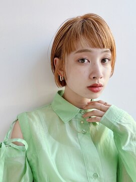 トルネード(TORNADO) 大人ショートボブ ミニボブ 前髪あり ショートバング  K1014