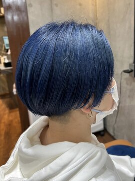 ロダット 横浜(LODAT by little) ショートボブ×ロイヤルブルー【LODAT横浜】