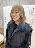 【mori担当】シルバーベージュ×ブルー20代/30代/40代/50代