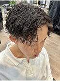 ツイストスパイラルパーマ 波巻きパーマ メンズパーマ 横浜西口