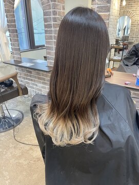 アクロ あべの店(ACRO) ホワイトベージュグラデーション