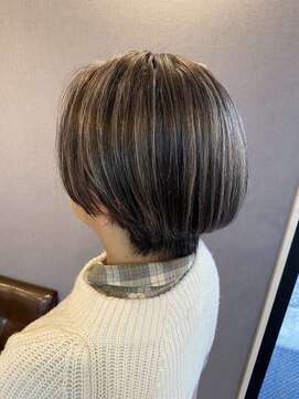 オノマトペ 白髪ぼかしハイライト