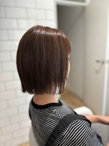 ルシードスタイル グローバルディー 稲毛店(LUCIDO STYLE GLOBAL.D)&nbsp;切りっぱなしボブ×ピンクベージュ【稲毛】