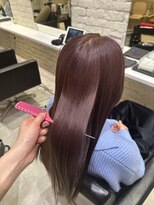 フリーラ 表参道(freera)&nbsp;ピンクカラー髪質改善トリートメント韓国ヘアうる艶ロングヘア