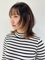 アイティーバイアルバム 下北沢店(IT by ALBUM)&nbsp;グレージュカラーニュアンスカラーくびレイヤー美髪_ba490391