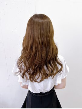 リッチアンドアンジー(RICCI&ANGIE) ハイトーンカラー　ミルクティーベージュ　ロング