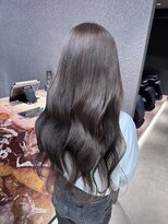 ペレ 栄店(PELE)&nbsp;デザインカラー/レイヤーカット/ウェットヘア/オリーブベージュ