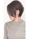 ハイライトバレイヤージュダブルカラーショートカット30代40代