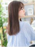シースルーバングナチュラルエアストレートc5戸頭20代30代40代