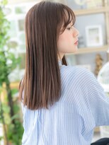 カバーヘア イヴ 戸頭店(COVER HAIR EVE)&nbsp;シースルーバングナチュラルエアストレートc5戸頭20代30代40代