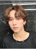 メンズパーマウルフメンズカットスパイラルパーマツイスト
