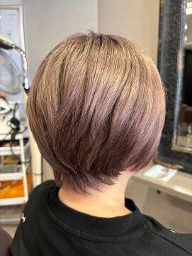 リファイン 羽村店 ダブルカラー/ピンクベージュ/イルミナカラー/ケアブリーチ