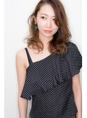ブルーカラーワインレッドお団子ヘアチェリーレッド刈り上げボブ