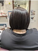 襟足ギリギリショートボブ