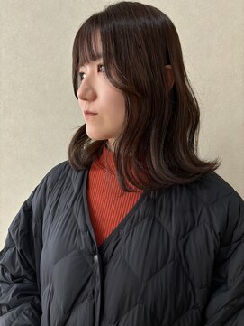 ミリ 奈良店(mm) オリーブベージュ/くびれヘア/近鉄奈良/赤み消し/髪質改善/奈良