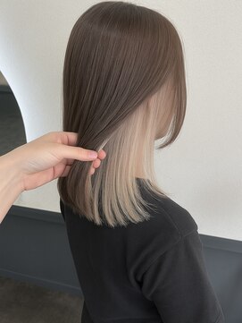 エルプラス(L plus) インナーカラー/ミルクティーベージュ/ブリーチカラー