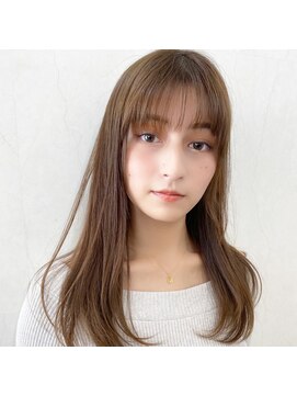 モンド ヘアクリエーション 西田店(monde hair creation) 【monde】暗髪カラー×シースルーバング