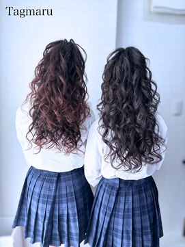 タグマル 高校生体育祭☆盛り髪ハーフアップ