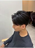 men's/メンズ/フェザーパーマ/ニュアンス/ダウンパーマ/黒染め