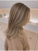 #長野駅前#レイヤーカット#ベージュト#透明感カラー
