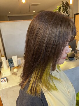 ノコルヘアー(Nocoru hair) インナーカラー