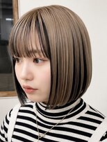 チャチャブラン(cha-cha Blanc)&nbsp;フェイスフレーミング切りっぱなしボブ
