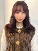 リサヘアーデザイン(RISA HAIR DESIGN) カシスピンク 小顔カット 顔周りカット レイヤーカット 艶髪