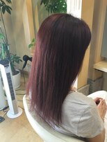 アンズヘアー&nbsp;ストレート　セミロング個性派カラー
