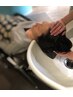 [圧倒的な艶髪に]髪質改善ヘアエステ+光ヘッドスパ（カットなし）￥16500