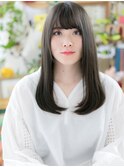 *bliss川口*黒髪クールな小顔ワンカールセミロングa