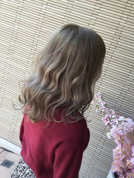 チトセ美容室(chitose) ミルクティベージュカラー
