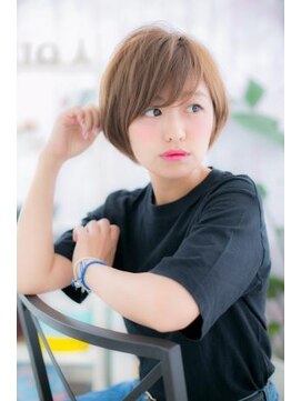 ヘアアンドビューティー ミック(Hair & Beauty miq) 大人ガーリー◎暖色系カラーナチュラルマッシュショートc1