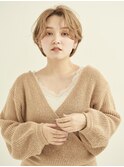 ボブ/カーキグレージュ/マッシュショート/大人かわいい[新宿駅]