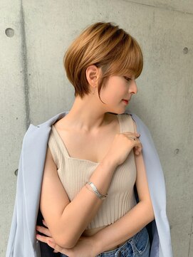 ロンド パルティール 大宮(Lond partir) 【石田勇士郎】インナーカラー髪質改善厚めバングスリークボブ