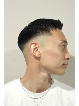 レンゲン(LENGEN) 束感刈り上げビジネス七三ツーブロックアップバング206