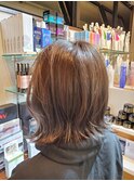 伸ばしかけ/外ハネボブ /ブルージュボブ/沖縄市/Hairdco