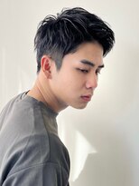 シスタ(SISTA)&nbsp;【SiSTA】田中黒髪ワイルドツーブロック刈り上げアップバング