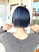 サンディーズ(Sandees)&nbsp;▼ぱつっと外ハネボブネイビーブルーカラー