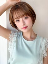 アフロート ディル(AFLOAT D'L)&nbsp;大人かわいい 小顔 ショーボブ ひし形シルエット グレージュKI